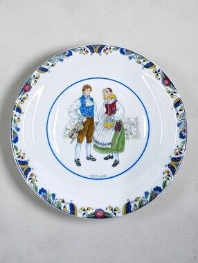 Rorstrand Appetizer Dessert Plate Swedish National Costumes Gotland Porcelain